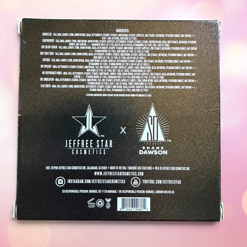 Jeffree Star x Shane Dawson‎ - Mini Controversy Eyeshadow Palette *Discontinued!